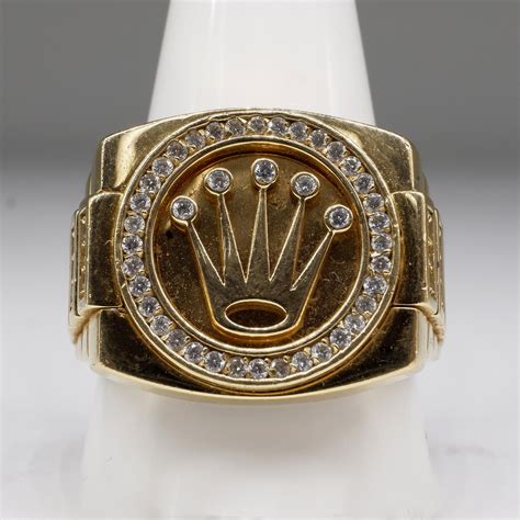 men's gold rolex ring.